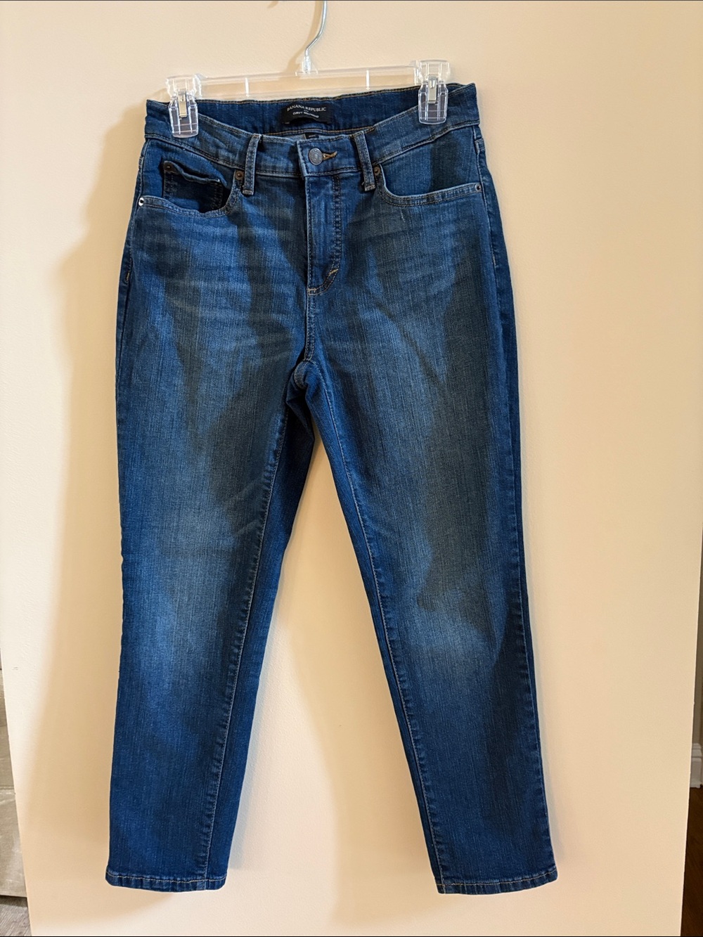 Banana Republic Women's Dark Blue Straight-Leg Jeans